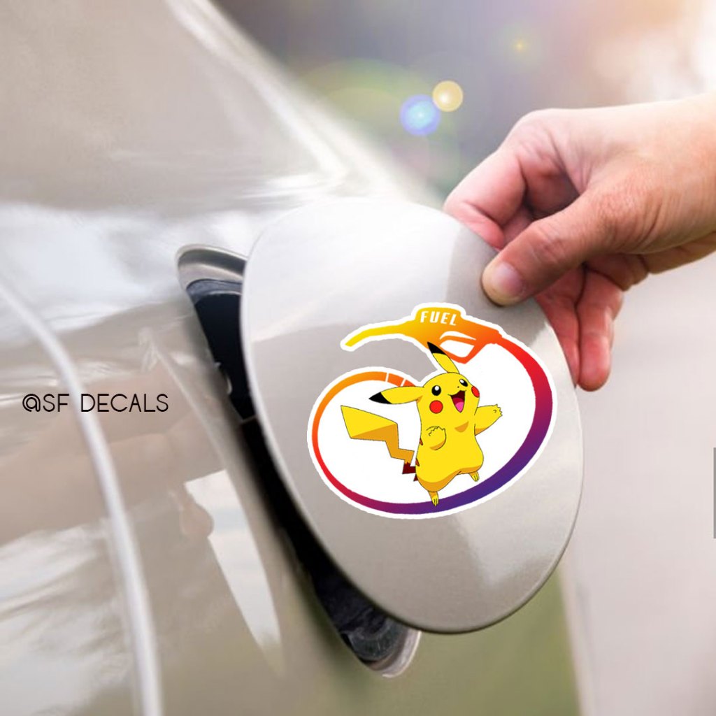 PIKACHU Car Fuel Tank Sticker | Shopee Malaysia