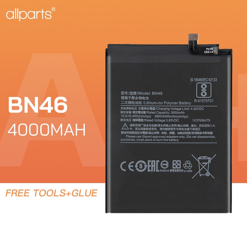 ALLPARTS BN46 Battery for Xiaomi Redmi Note 8 / Redmi Note 8t / Redmi ...