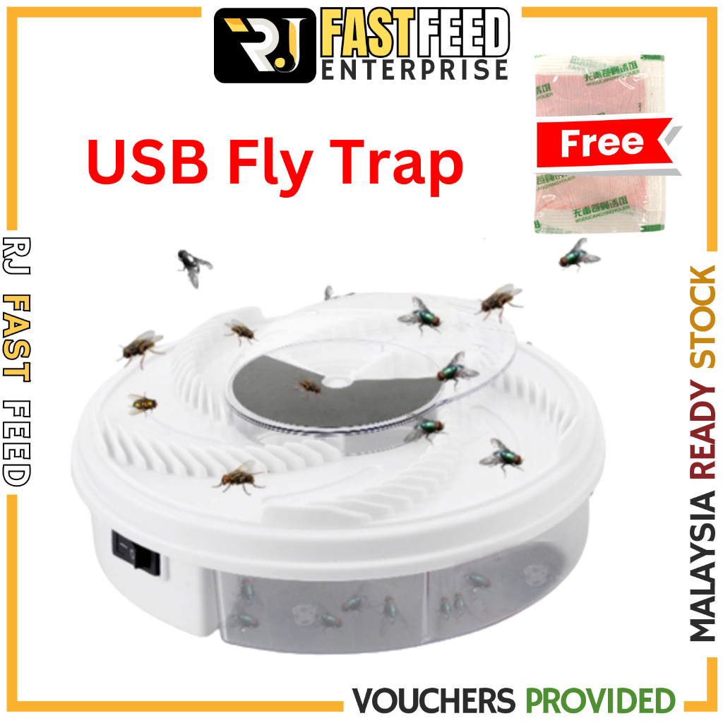 [ FREE BAIT ] Electric Fly Trap Flycatcher Pest Control Catcher USB ...