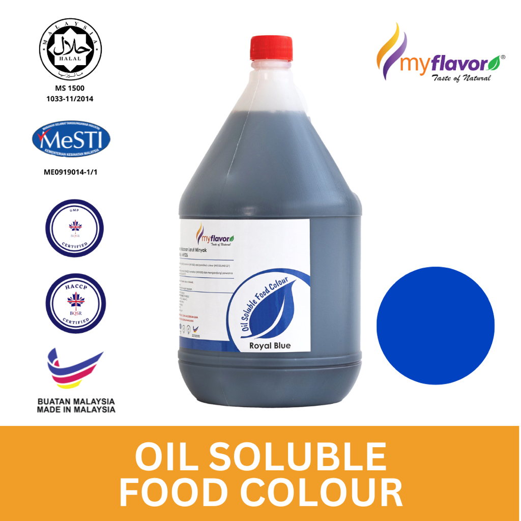 MyFlavor Oil Soluble Food Colour ROYAL BLUE 2.5kg HALAL Pewarna Makanan ...