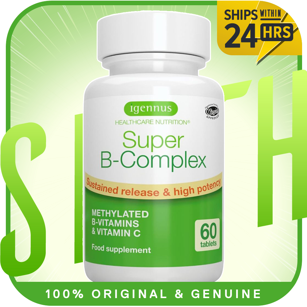 GENUINE Igennus Super B-Complex - High Absorption Methylated B Vitamins ...