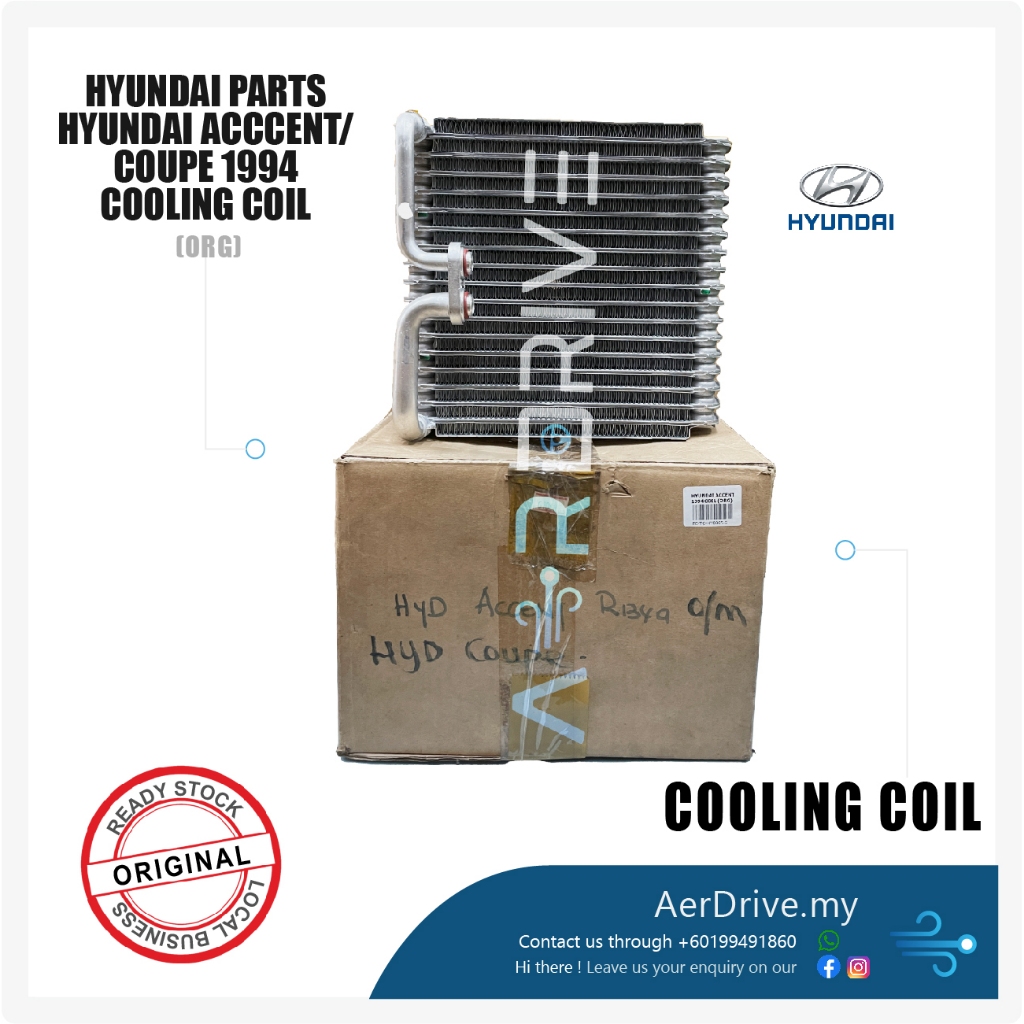 ORIGINAL HYUNDAI GENUINE PARTS HYUNDAI ACCENT 1994 / COUPE 1994 COOLING ...