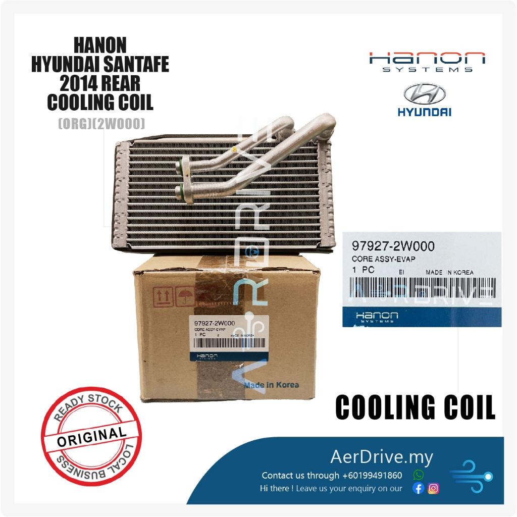 ORIGINAL HANON HYUNDAI SANTAFE 2014 REAR COOLING COIL 2W000 | Shopee ...