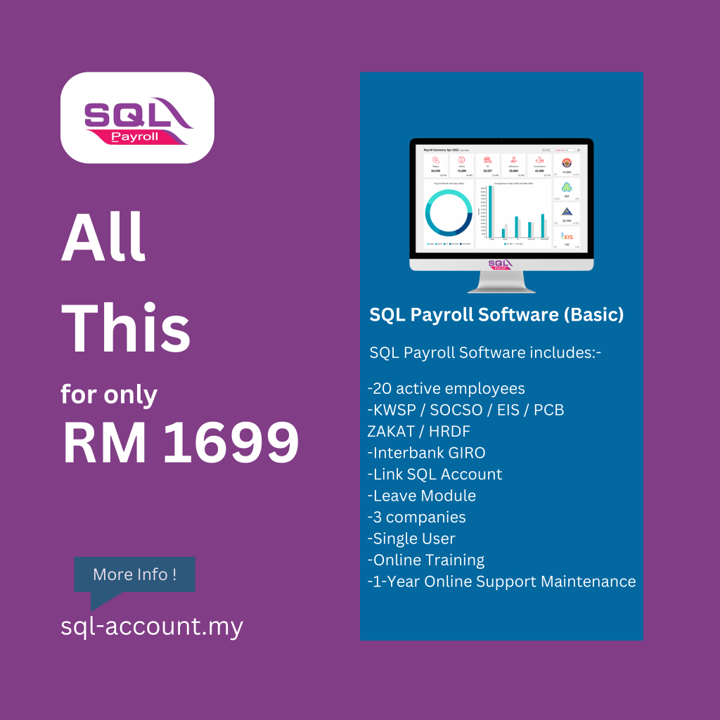 SQL Payroll Software (Single User) | Shopee Malaysia