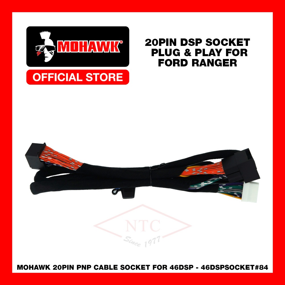 MOHAWK Car Audio 20PIN DSP PLUG AND PLAY Socket for FORD RANGER ...