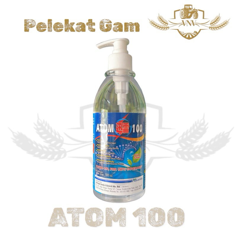 Atom 100 500ml /Agen pelekat Dan pembasah/Foliar Adjuvant | Shopee Malaysia