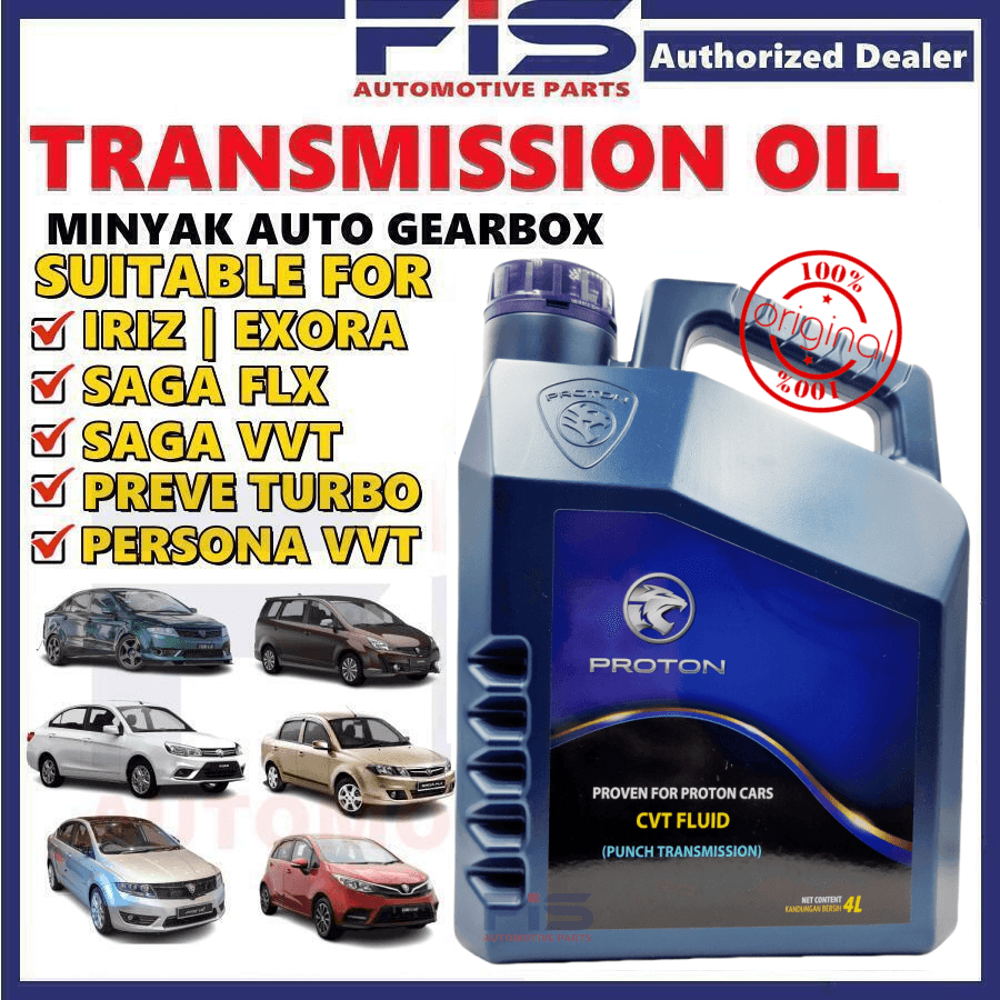 FIS Original Proton ATF Auto Transmission Oil CVT Saga FLX Iriz Persona