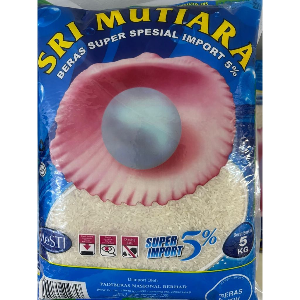 SRI Mutiara beras/rice 5 kg | Shopee Malaysia