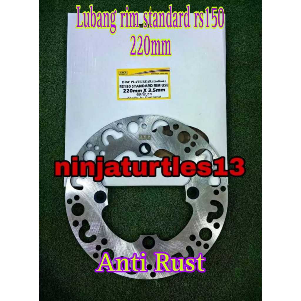 ANTI RUST disc rear rs150 rs UNTUK RIM STANDARD 220mm ( THAILOOK ) JRP ...