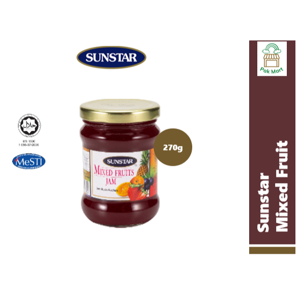 (Halal) Sunstar Mixed Fruit Jam / Jem Buah Campur (270g) | Shopee Malaysia