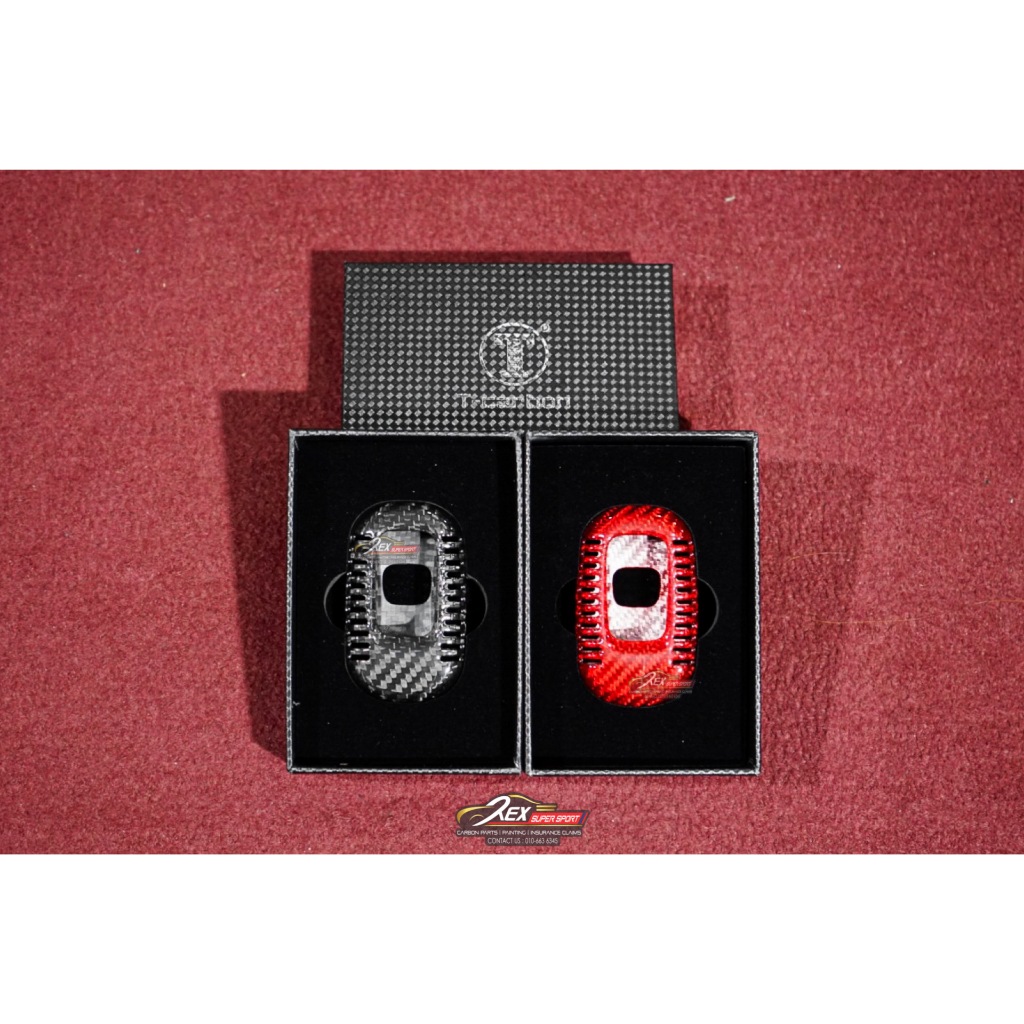 Honda Civic FL5 Type R FE T-Carbon Key Cover Real Carbon Fiber Black ...
