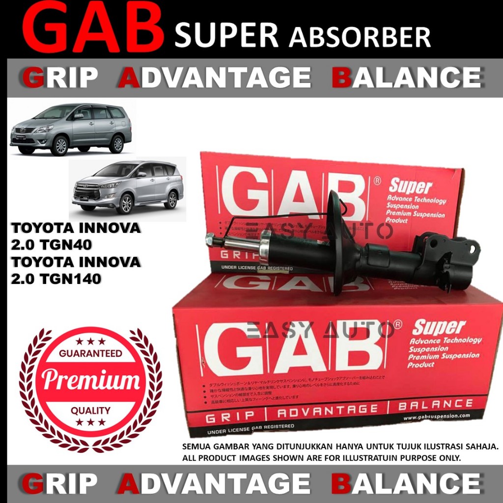 TOYOTA INNOVA 2.0 TGN40 (2005-2015)/ INNOVA 2.0 TGN140(2016-2022 ...