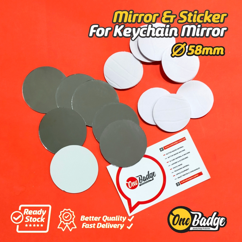 Mirrors & Double Sided Stickers ( Support 58mm Mirror Keychain ...