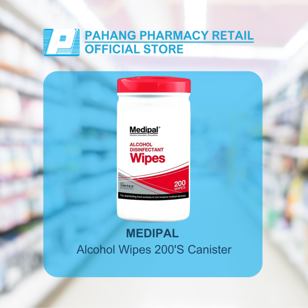MEDIPAL Alcohol Wipes 200 Canister | Shopee Malaysia