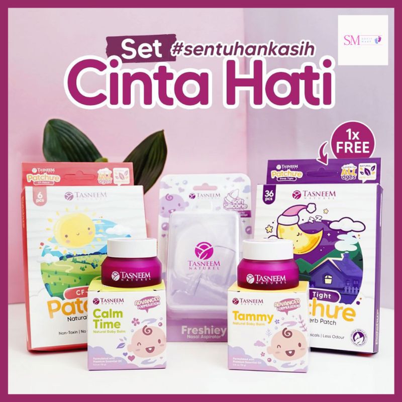 Set Cinta Hati Tasneem Naturel turun kuning baby baru lahir newborn ...