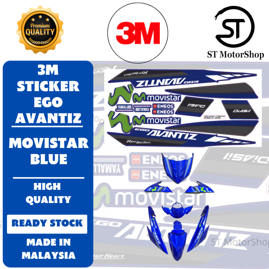 Sticker Cover Set YAMAHA Ego Avantiz Coverset Stripe Avantiz Body Cover ...