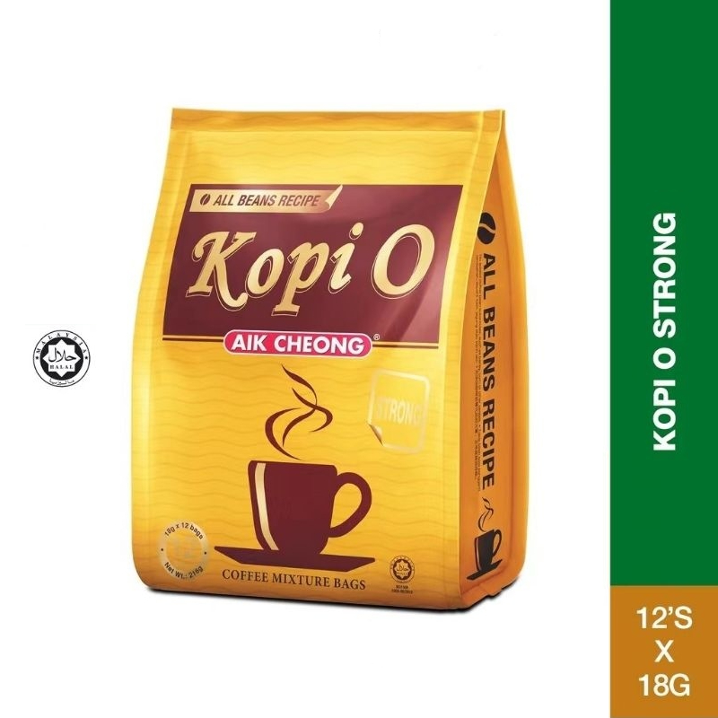 AIK CHEONG Kopi-O Strong 10g x 20 Sachets | Shopee Malaysia