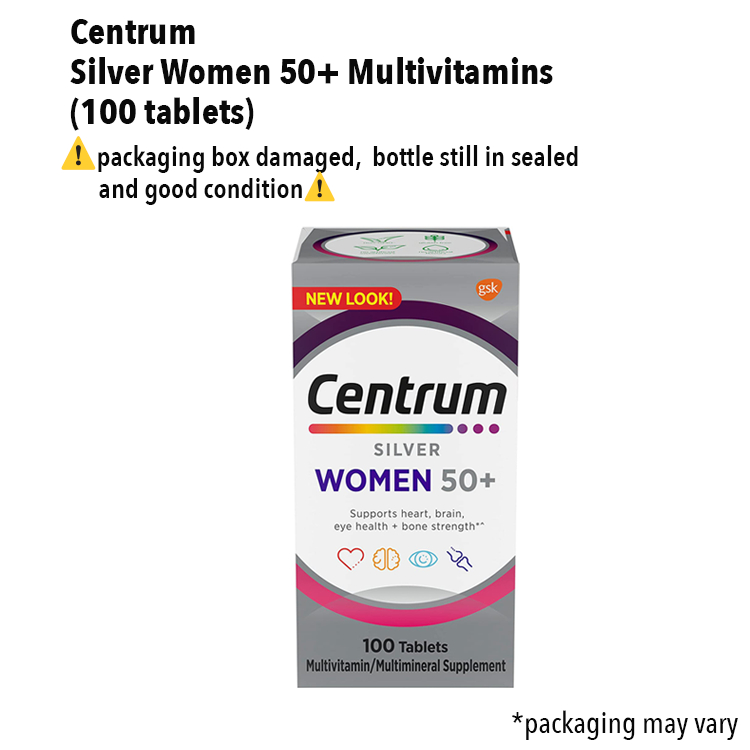 Centrum Silver Women 50+/Men 50+/Adults 50+ Multivitamin/Multimineral ...