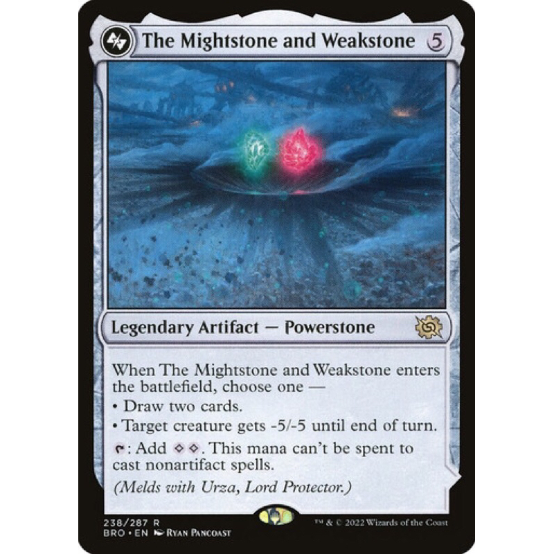 Magic the Gathering - The Mightstone and Weakstone (BRO) | Shopee Malaysia