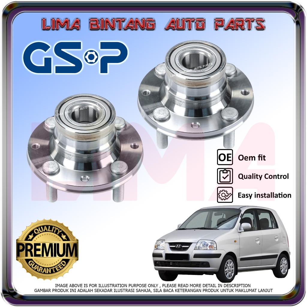 Hyundai Atos Rear Wheel Bearing Hub Assy GSP *Original* | Shopee Malaysia