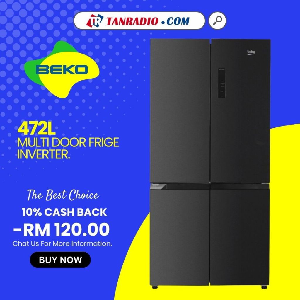 BEKO 472L MULTI DOOR FRIDGE, INVERTER | Shopee Malaysia