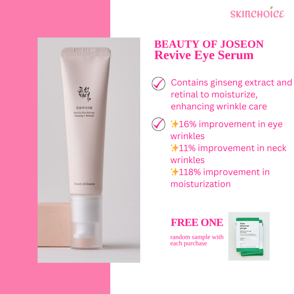 BEAUTY OF JOSEON Revive Eye Serum Ginseng + Retinal 30ml BOJ EYE SERUM ...