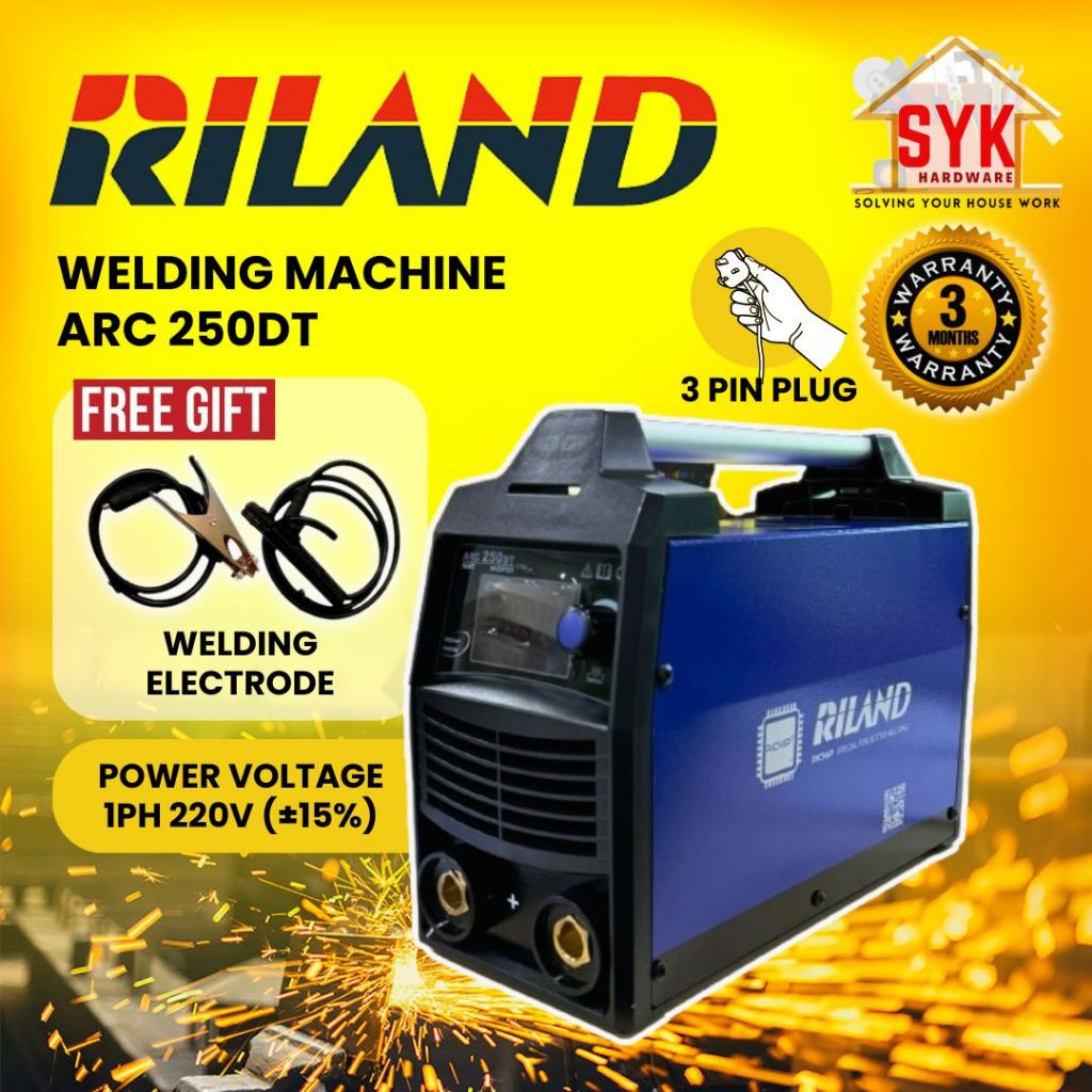 SYK RILAND ARC 250DT Heavy Duty Welding Machine Mesin Welding Besi ...