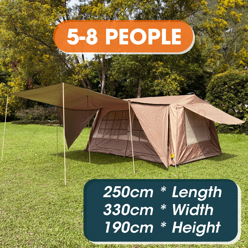 Village-13 Camping Tent Waterproof Automatic Khemah camping besar 5-7 ...