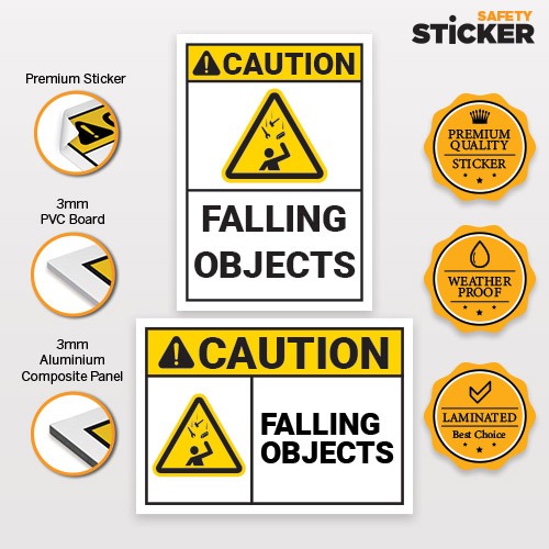 Caution Sticker | Falling Objects | Shopee Malaysia
