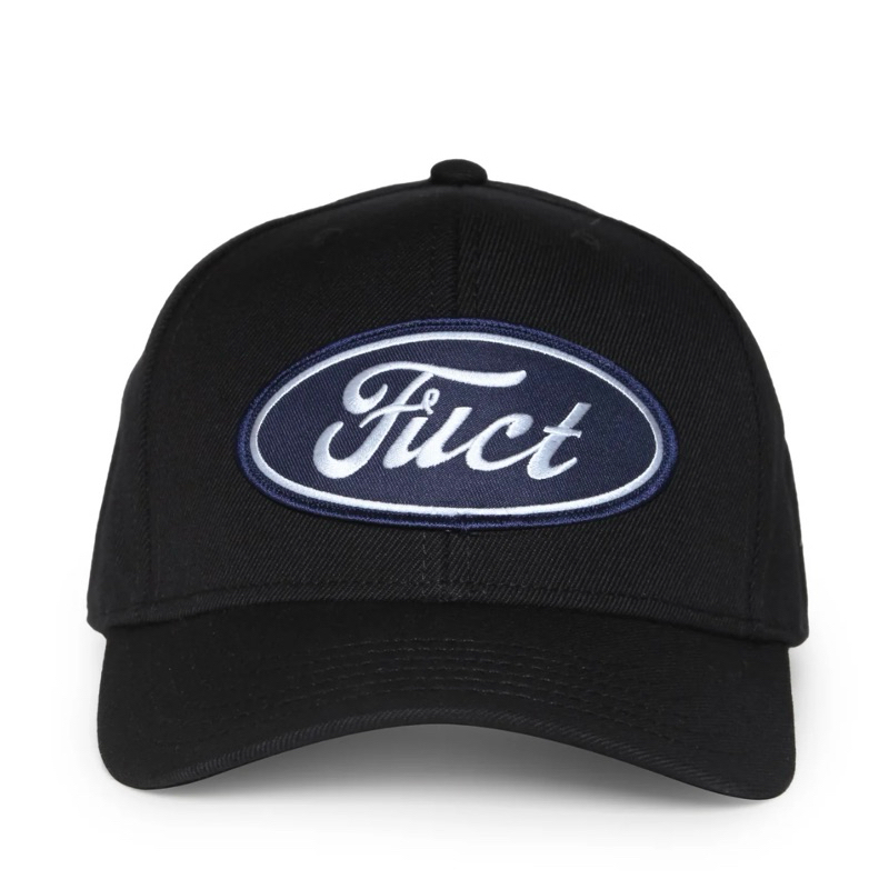 FUCT SPRING SUMMER 2024 COLLECTION HAT OVAL PARODY BLACK SNAPBACK