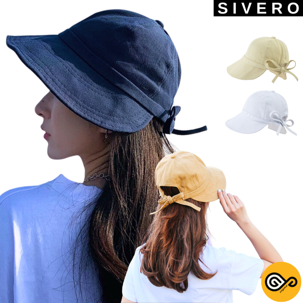 Women Cotton Sun Hat Foldable Bucket Hat Sunproof UV Hat Woman Cap ...