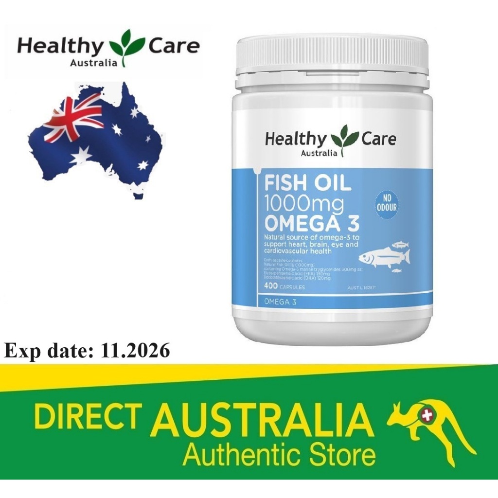 HEALTHY CARE Fish Oil 1000mg Omega 3 400 capsules Shopee Malaysia