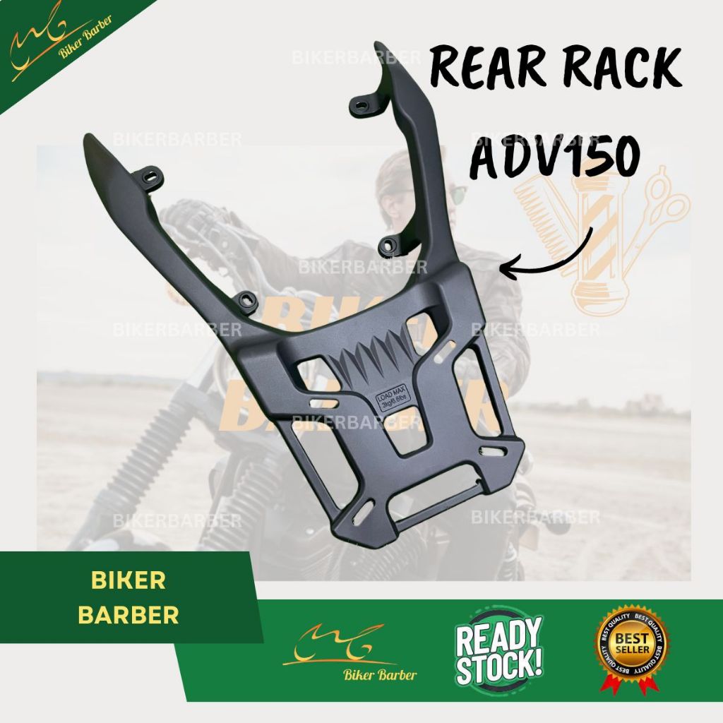 RAPIDO Honda Monorack Adv150 Rear Rack Belakang Box Jbstyle Black ...