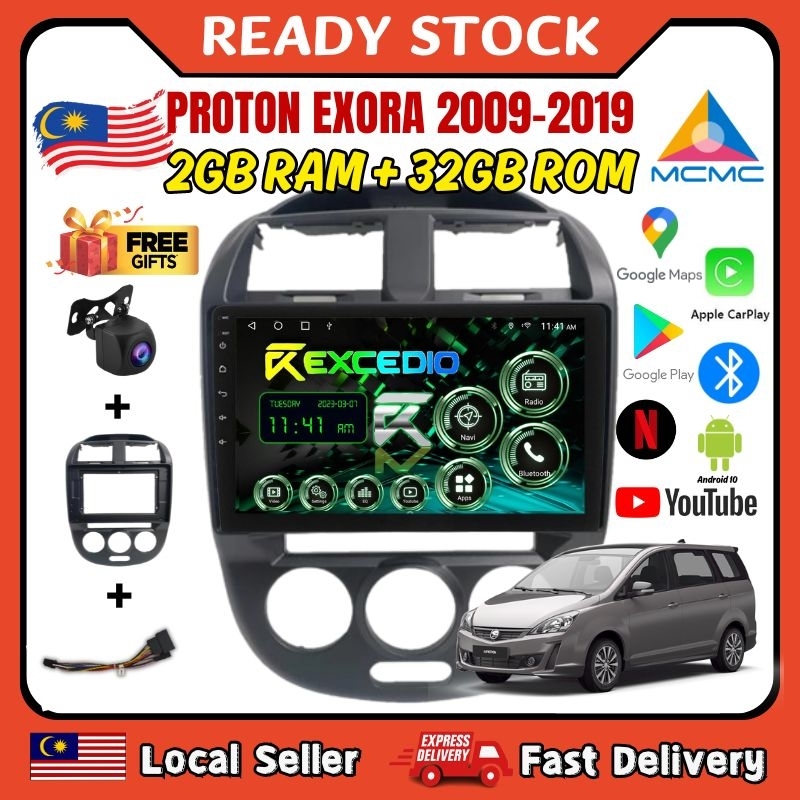 (Free Reverse Camera)1 Set Proton Exora 2009-2019 Android Player QLED ...