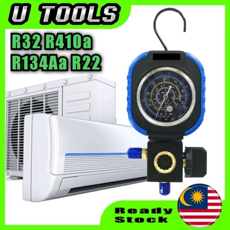 Manifold Gauge Gas Meter R32 R22 R134a R410a R410a Low Pressure Single ...