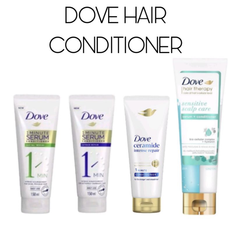 Dove 1 Minute Conditioner 150ml Anti Hair Fall Perapi Rambut Gugur ...