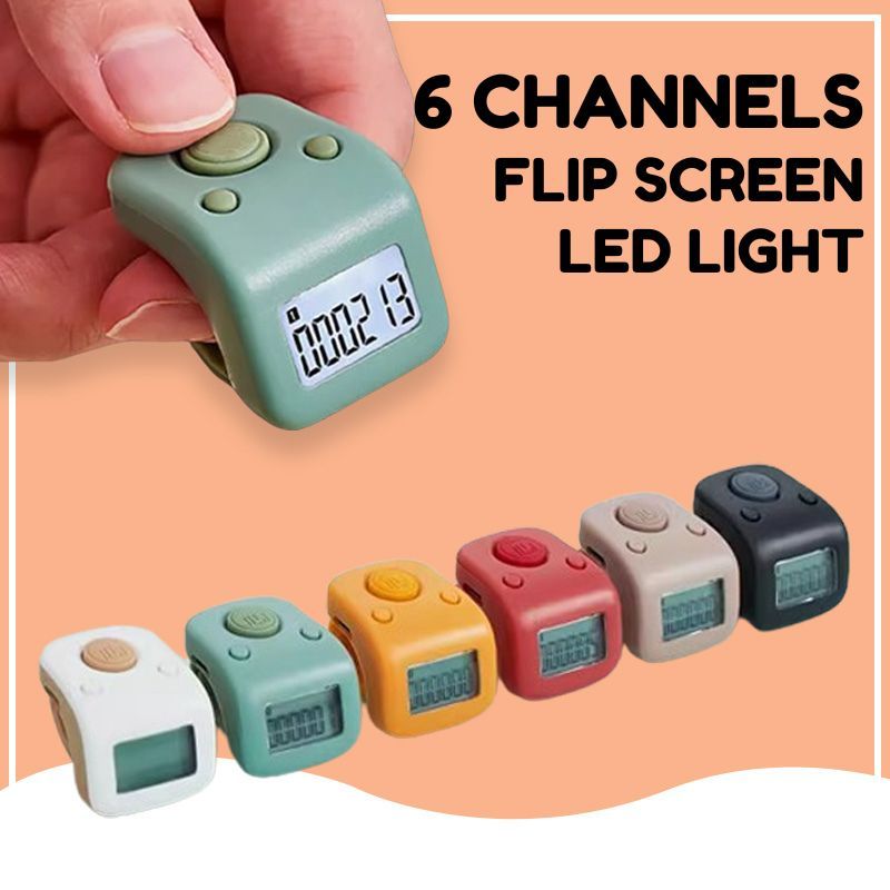 Conta Dita Digitale Arvakr: Silenzioso, Ricaricabile, 6 Canali Con Display LED - 6
