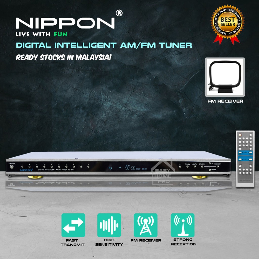 NIPPON TU-306 FM Tuner AM Tuner AM/FM Component Tuner 60 Channels ...