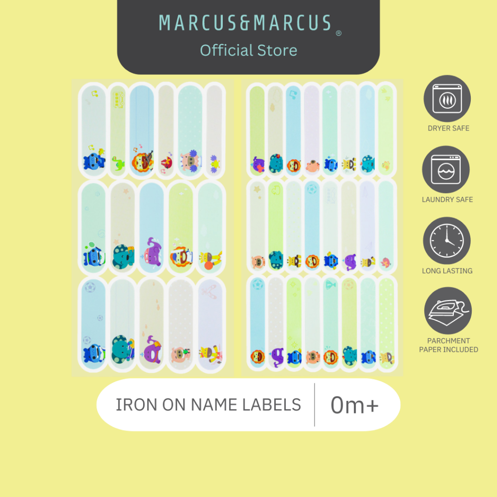 Marcus & Marcus Iron On Name Labels | Shopee Malaysia