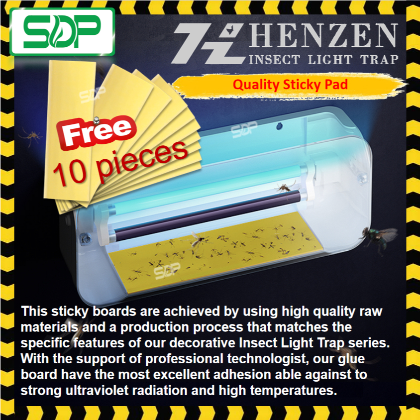 HENZEN Insect Fly Trap 8/16/24 Watts [1 YEAR WARRANTY] / Sticky UV ...