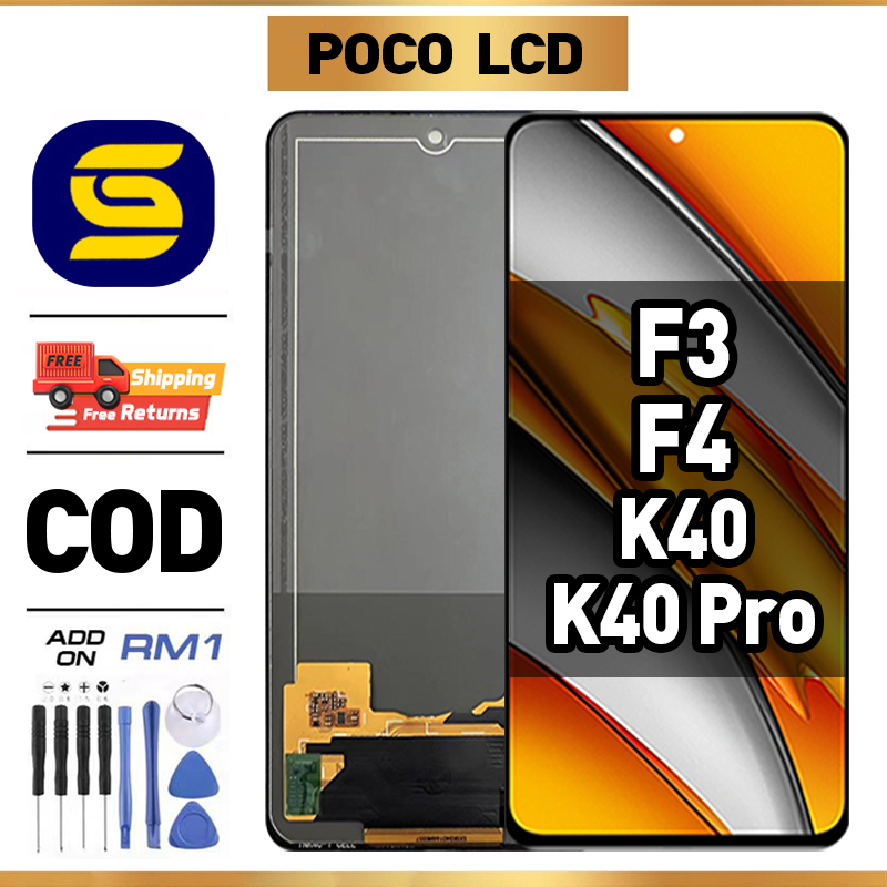 LCD POCO F3/ F4/ Redmi K40/ K40 Pro Compatible For Glass Original Touch ...