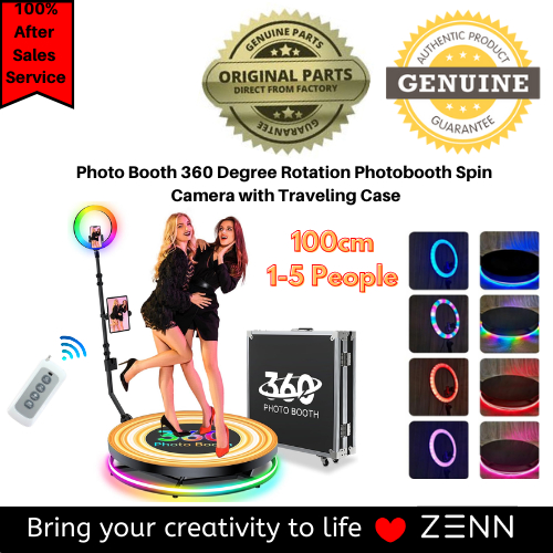 ZENN 360 Degree Rotation Photobooth Spin Camera with Traveling Case For ...
