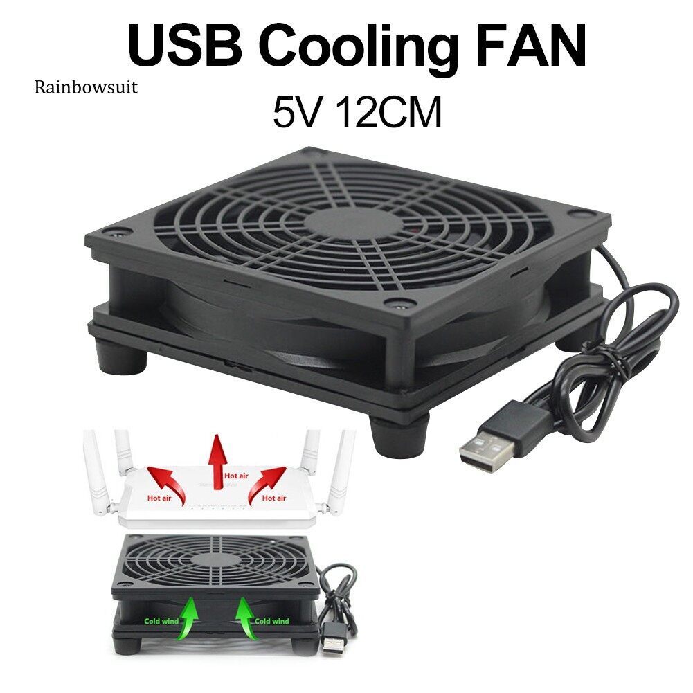 Router Cooling Fan 1200RPM Powerful WiFi Router Cooling Fan Modem TV ...