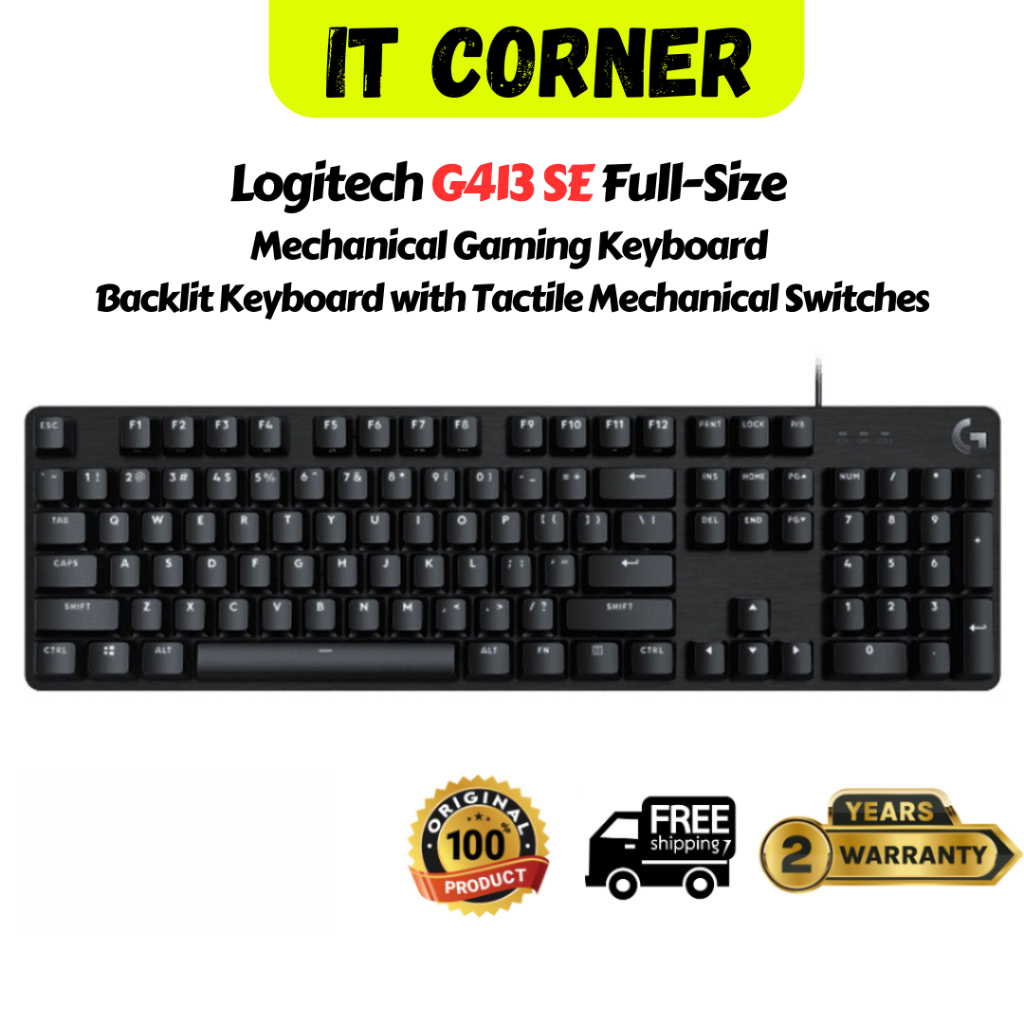 Logitech G G413 SE Mechanisch Gaming Toetsenbord Zwart - Coolblue