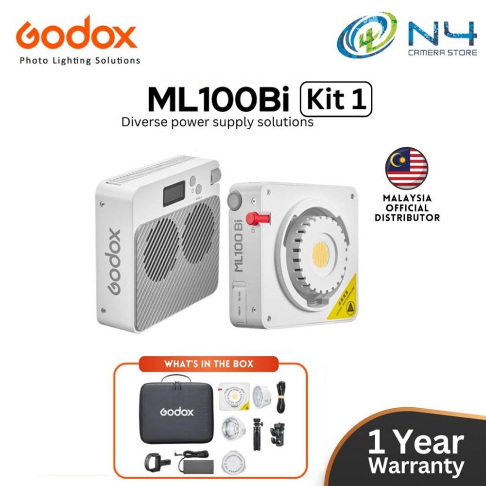 Godox ML100Bi Kit2 Pocket LED Video Light 120W Bi-Color Photography Fill Light 2800K-6500K CRI97 TLCI98 APP Control 11 | Singapore