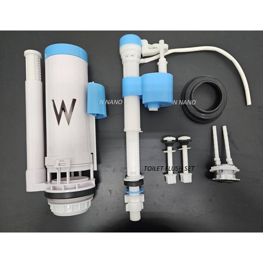 TOILET FLUSH VALVE TOILET FLUSH SET BOWL SET TOILET TANK IN/OUTLET SET ...