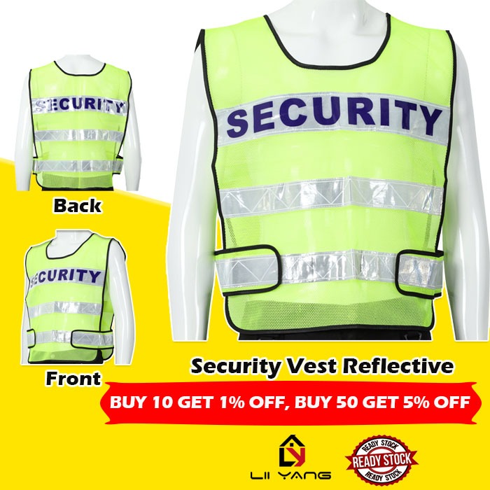 Vest Security Baju Security Guard Jacket Security Uniform Safety Vest 