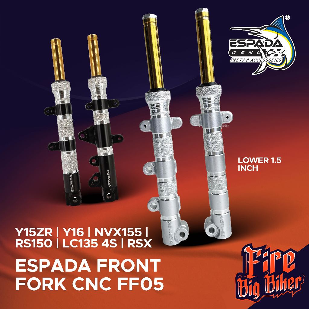BIG BIKER Fork Lay CNC Espada Lower 1.5 Gold Tube Y15 Y16 ABS LC135 4S ...