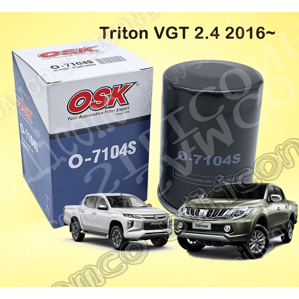 OSK Oil Filter Mitsubishi Triton Mivec VGT 2.4 2016~ 1230A182 O-7104S ...