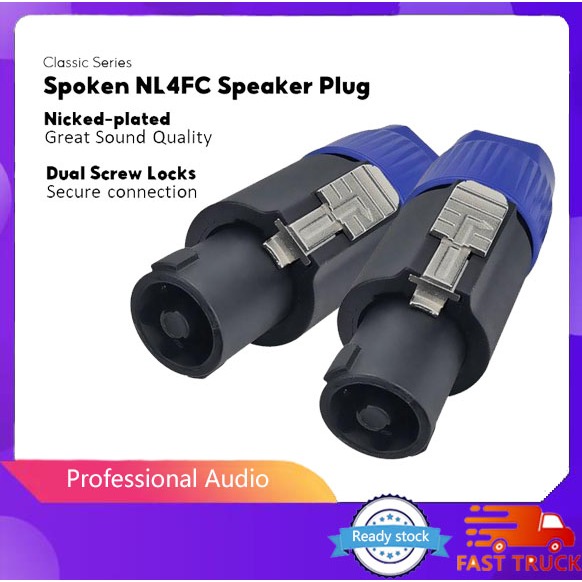 XLR Plugs Male Speakon Connector Head Line Plug Speaker Audio Cable ...